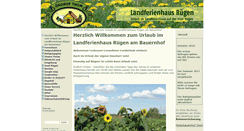 Desktop Screenshot of landferienhaus-ruegen.de
